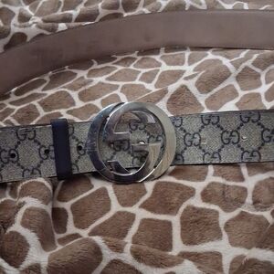 Gucci Black and Tan Belt